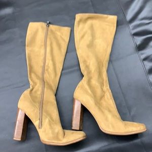 Camel Suede Boots